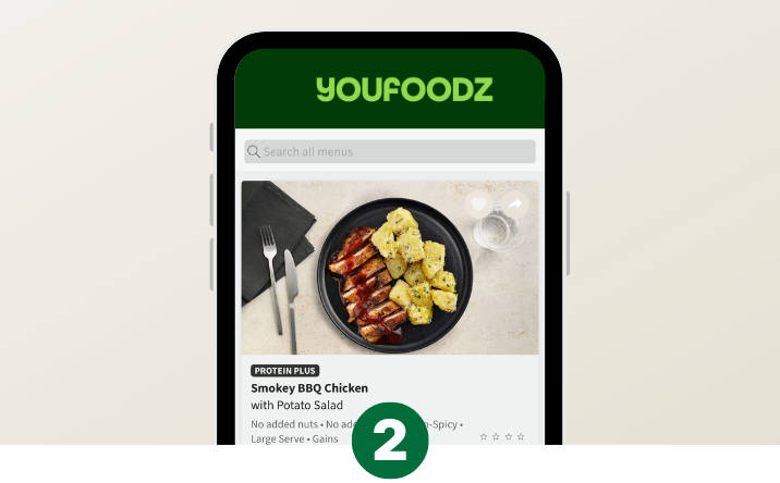 Choose your weekly meals