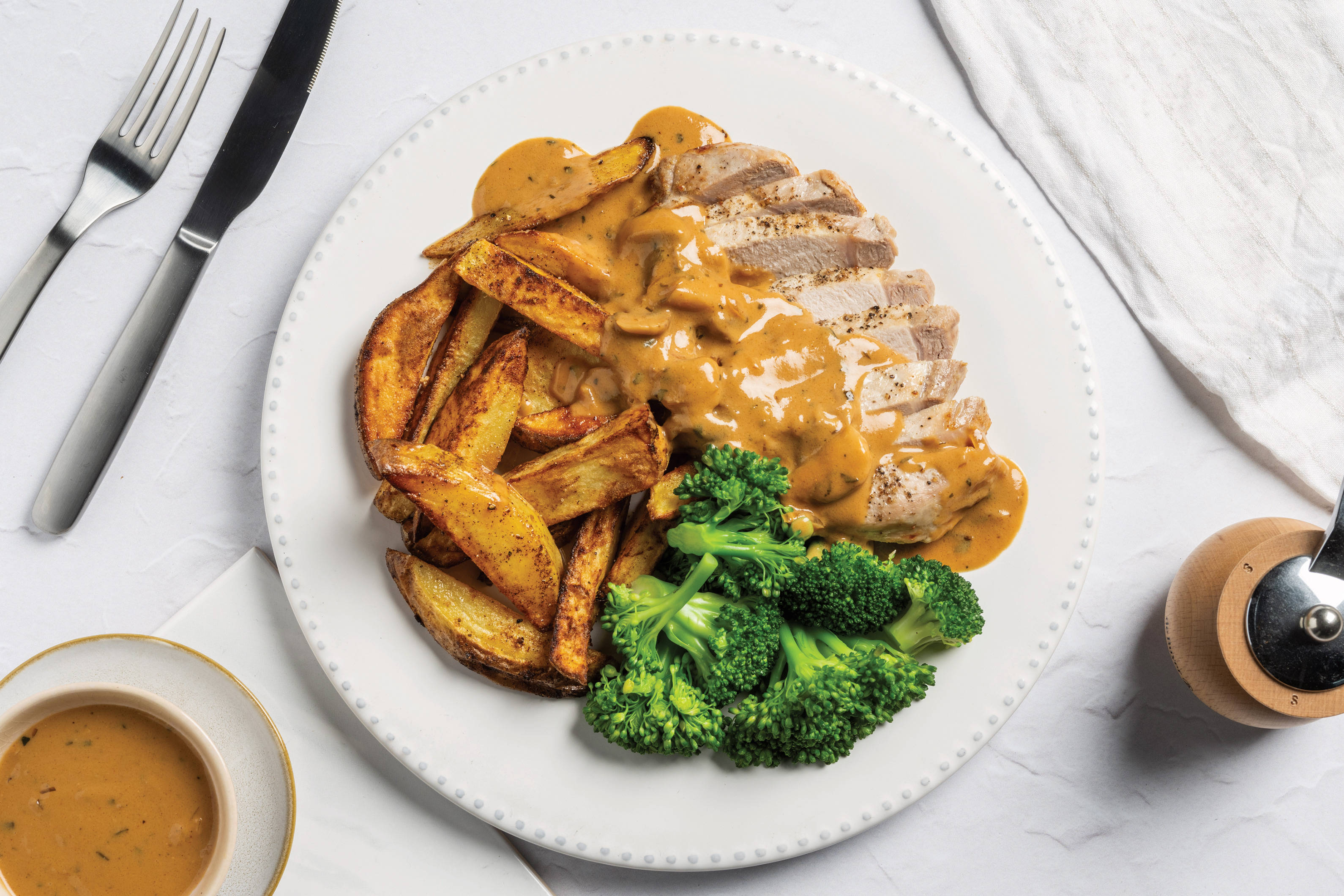 Pork & Rustic Cut Potatoes