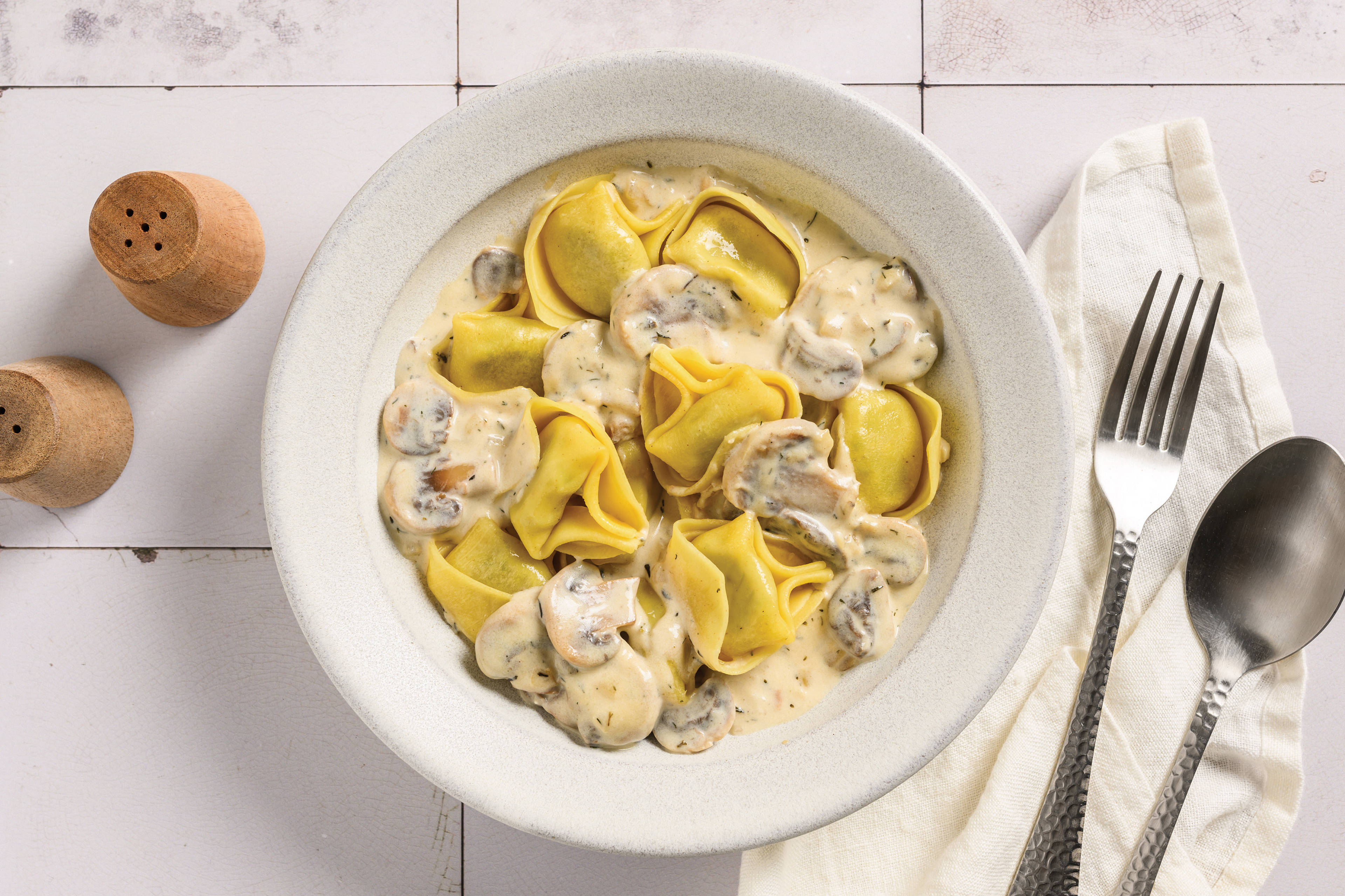 Mushroom & Cheese Tortellini
