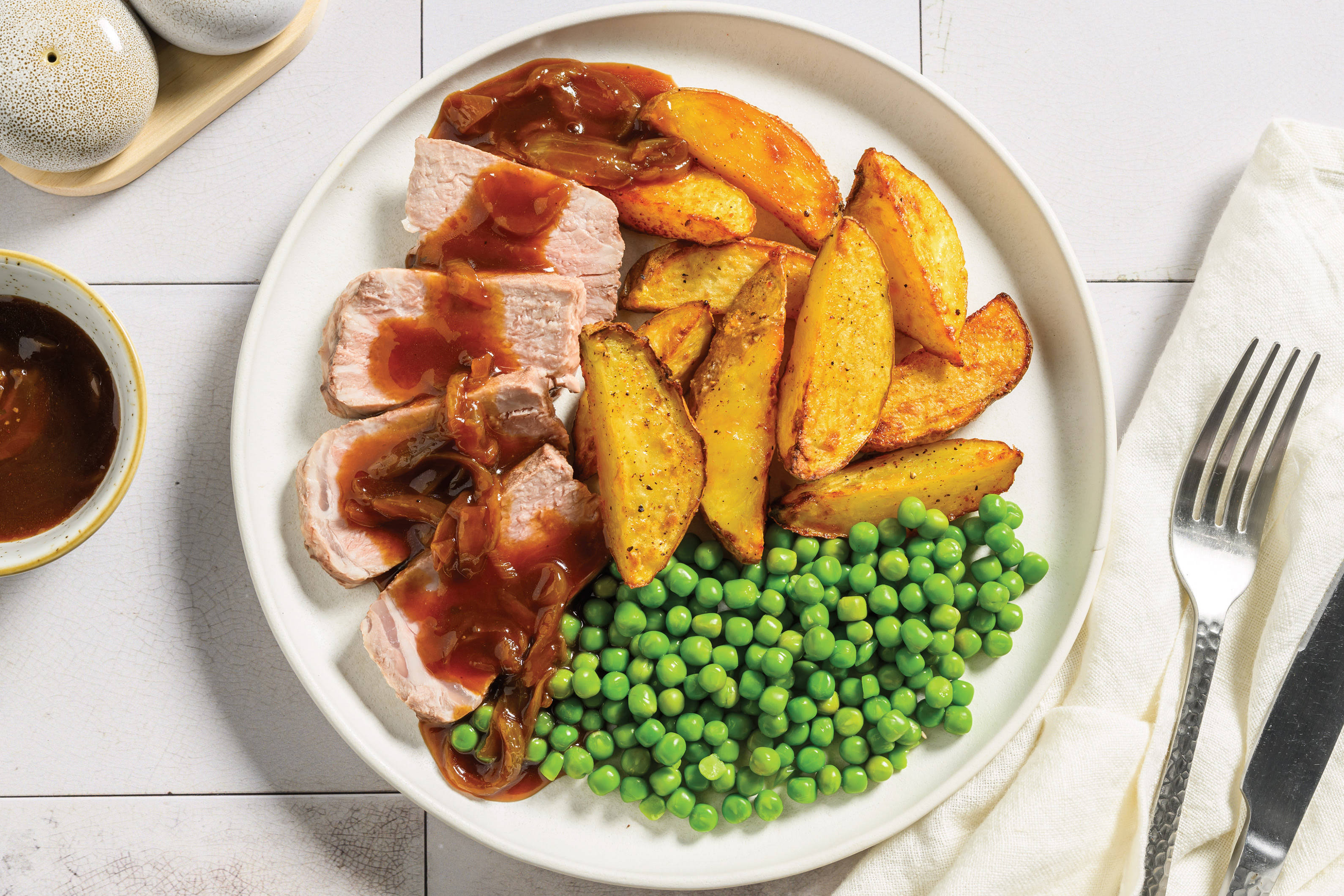 Caramelised Onion Gravy Pork