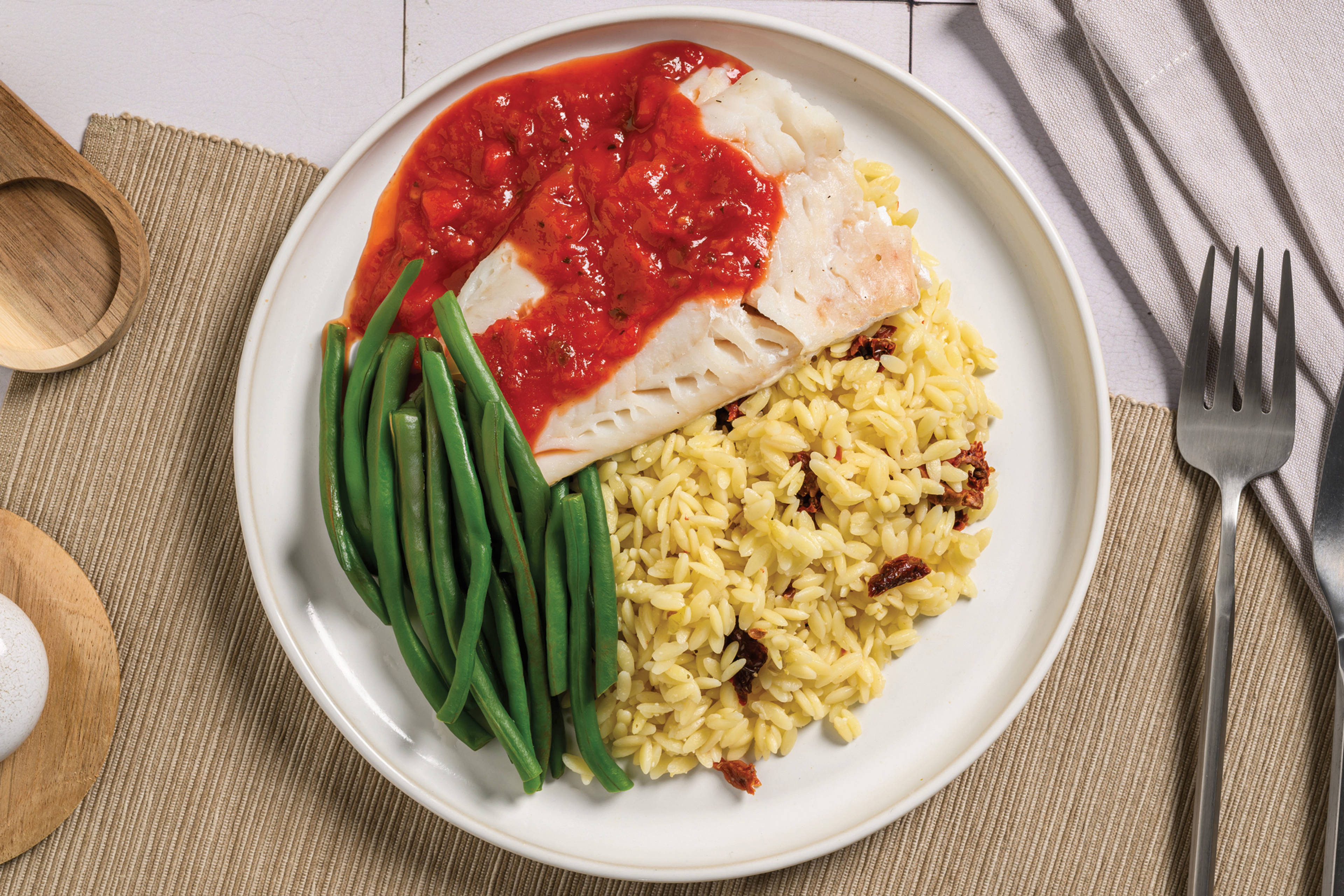 Hake in a Roast Tomato Sauce