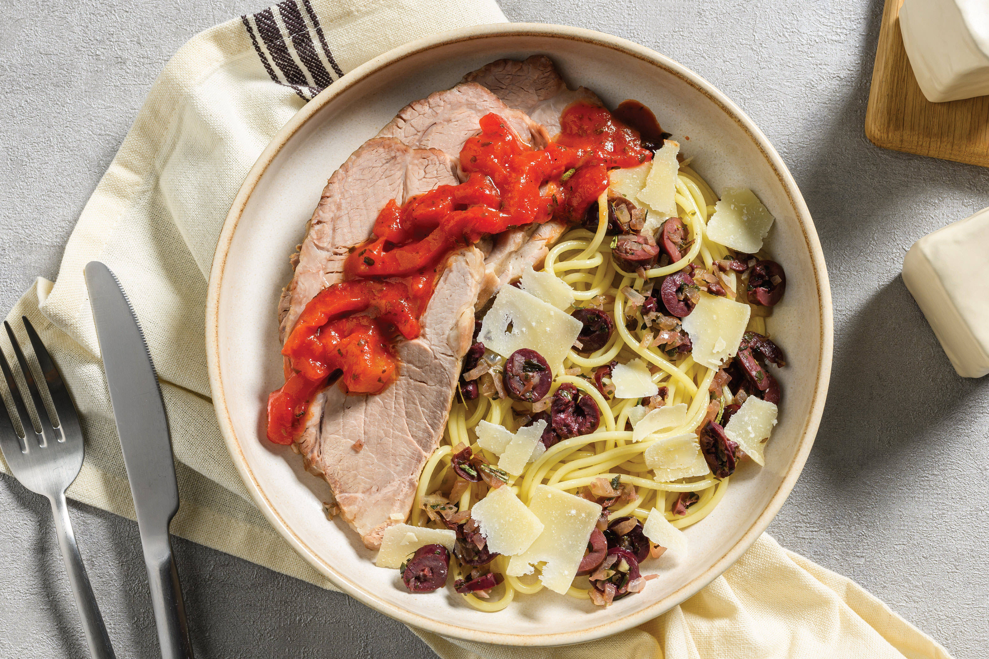 Sicilian-style Pork Spaghetti