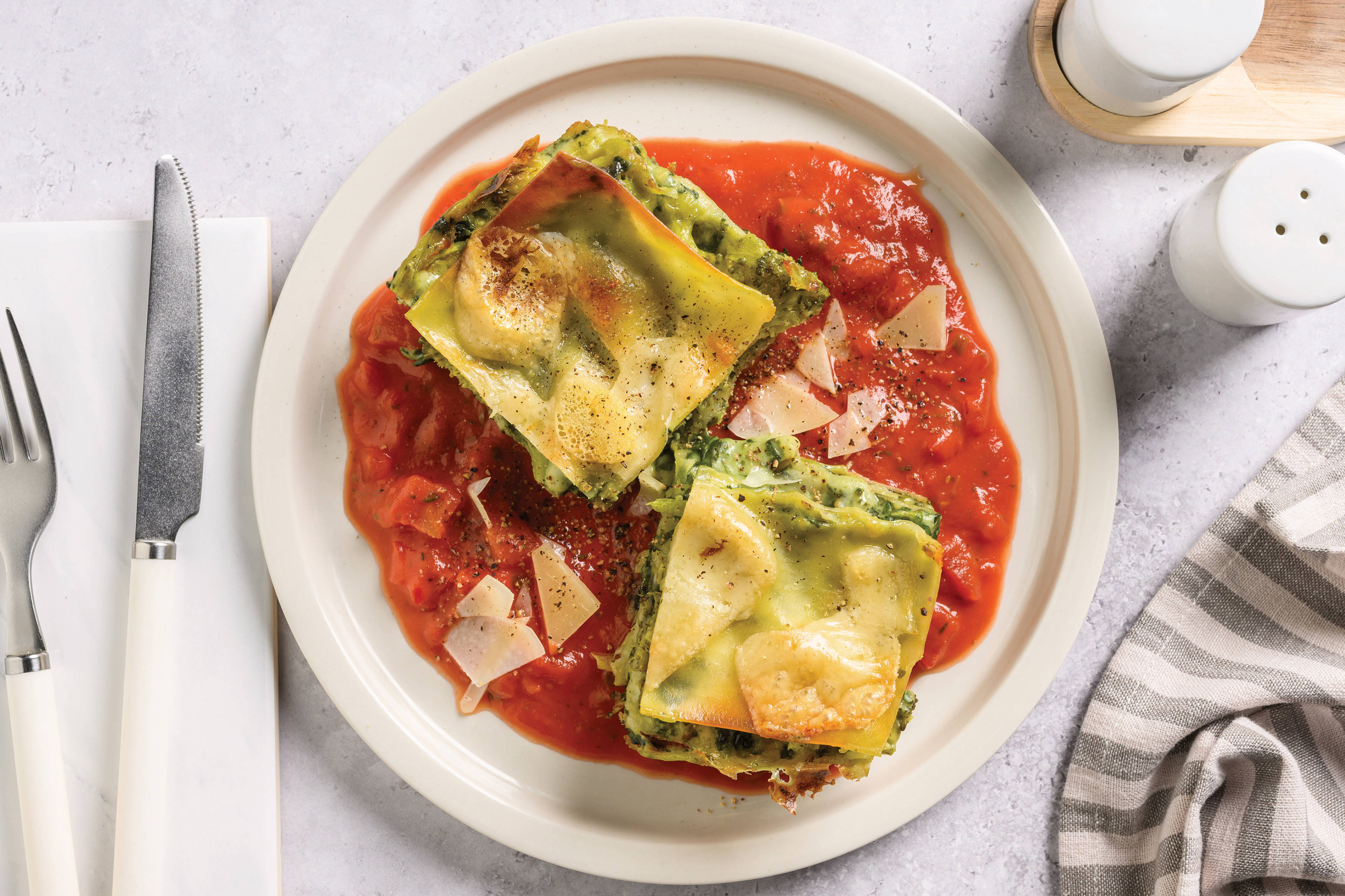Cheese & Spinach Lasagne