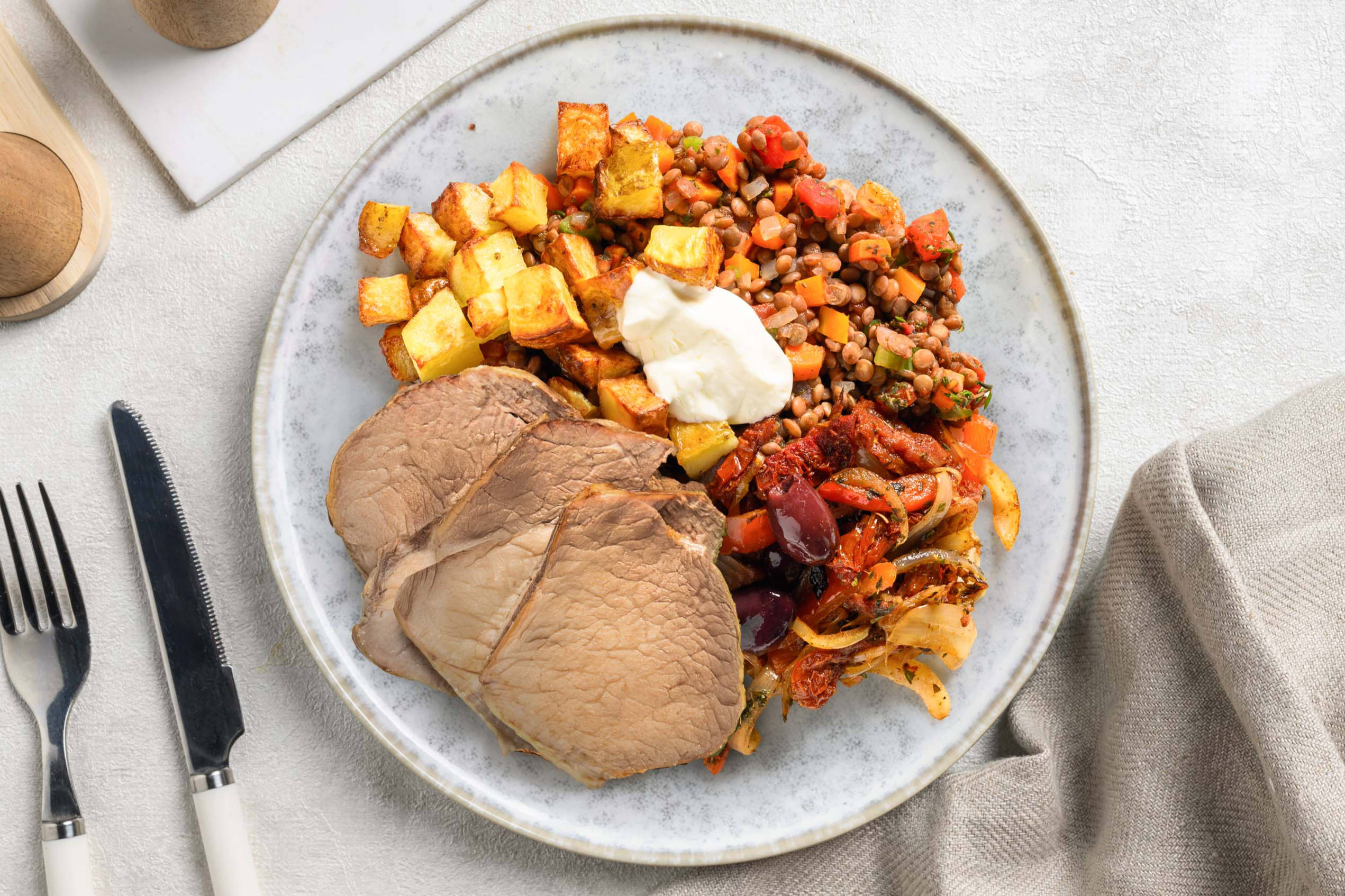 Greek-style Lamb & Lentils