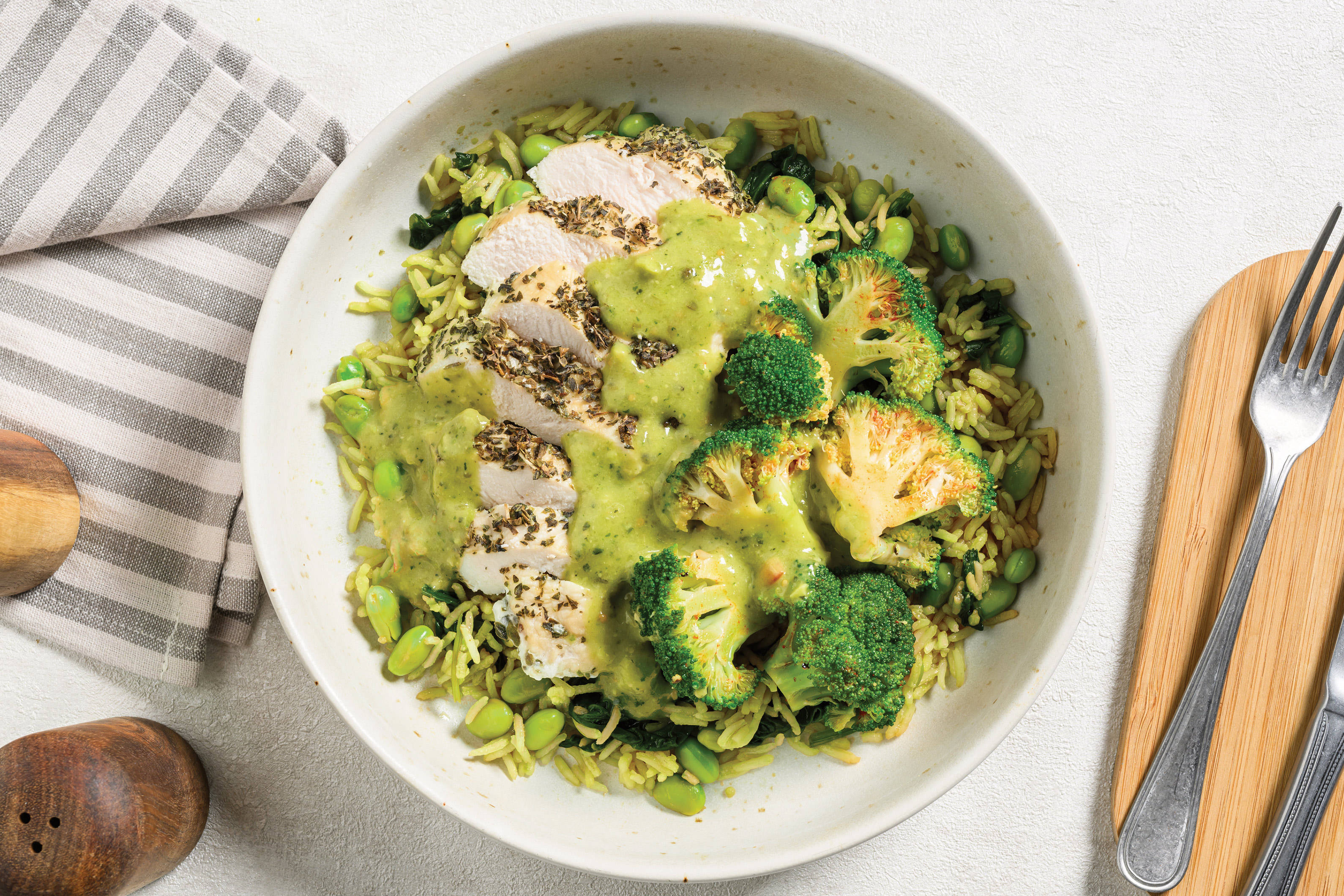 Green Goddess Chicken Bowl