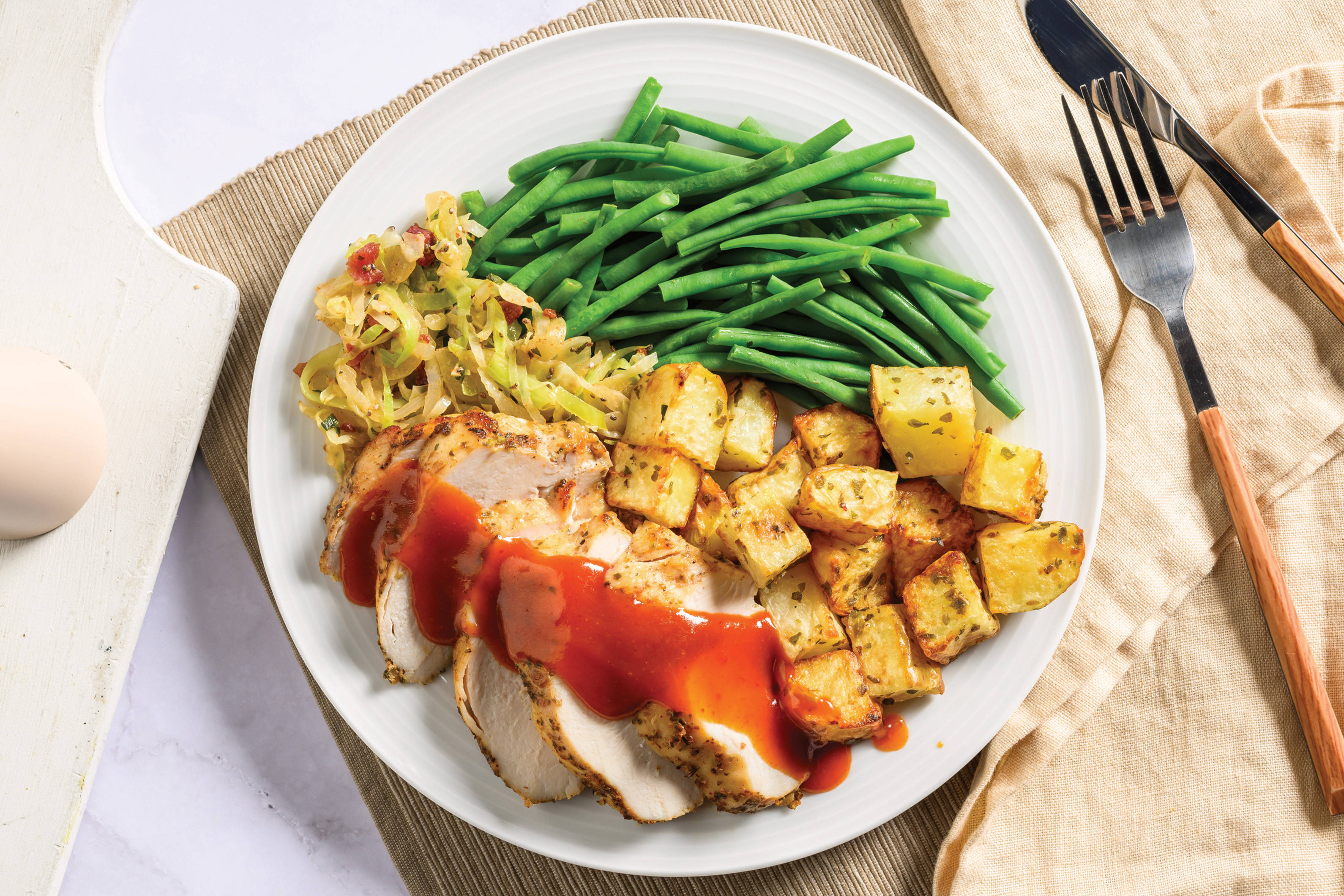 Buffalo Chicken & Bacon Slaw