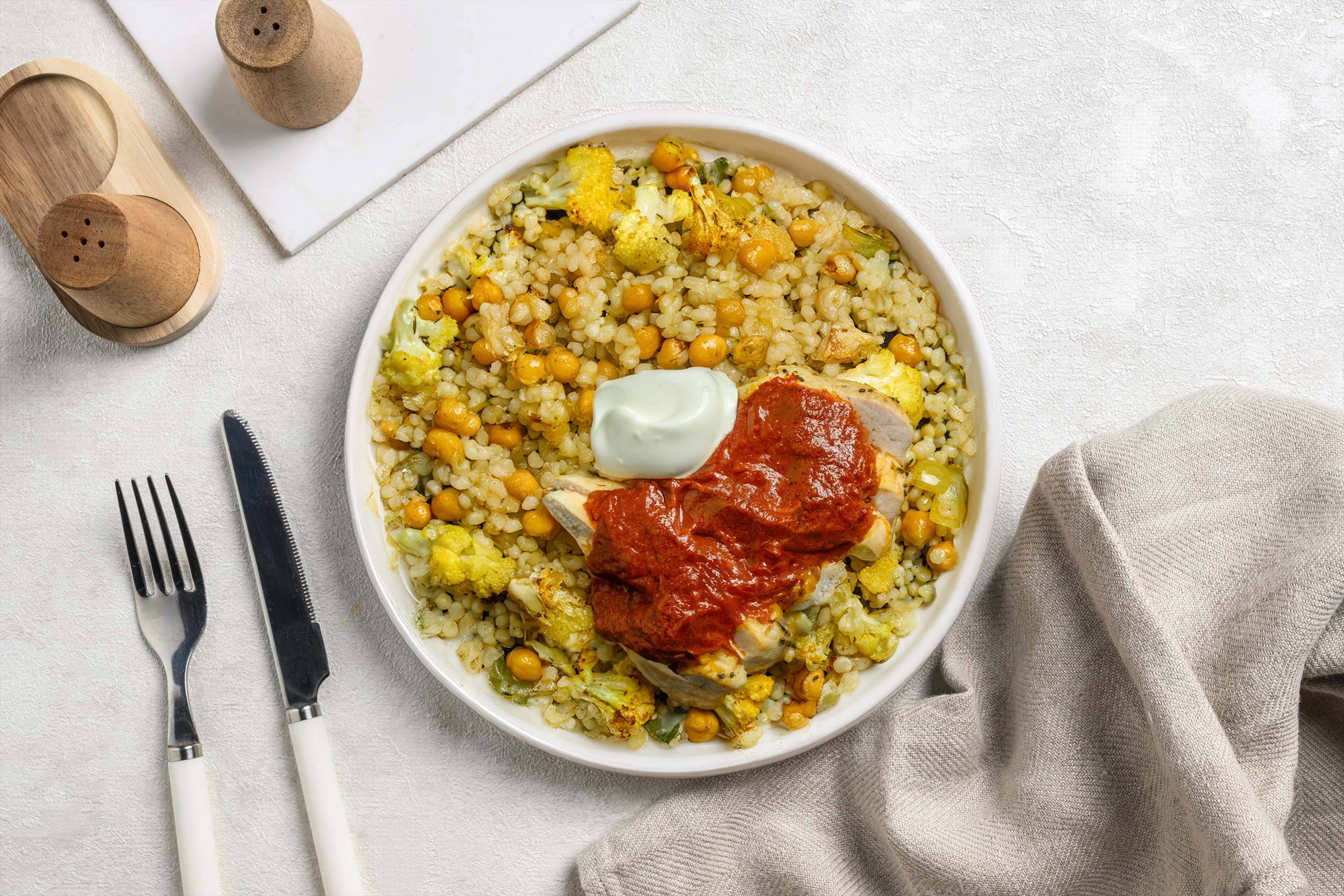 Moroccan Chicken & Chickpea Couscous