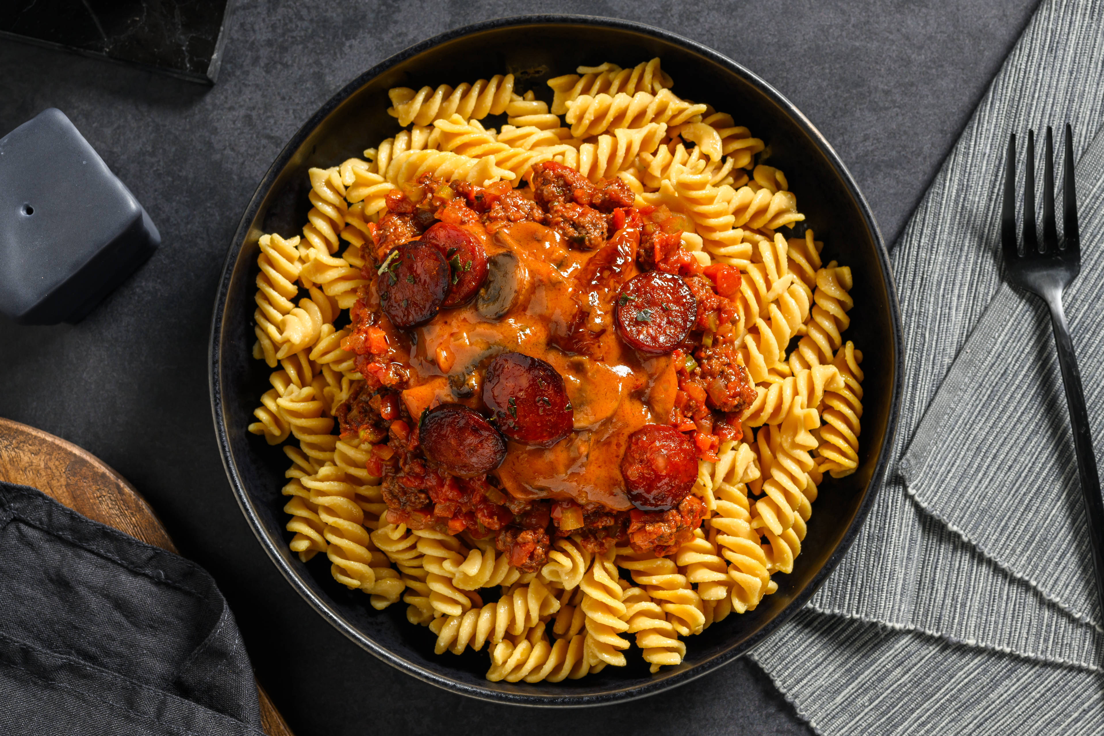 Beef & Chorizo Pasta