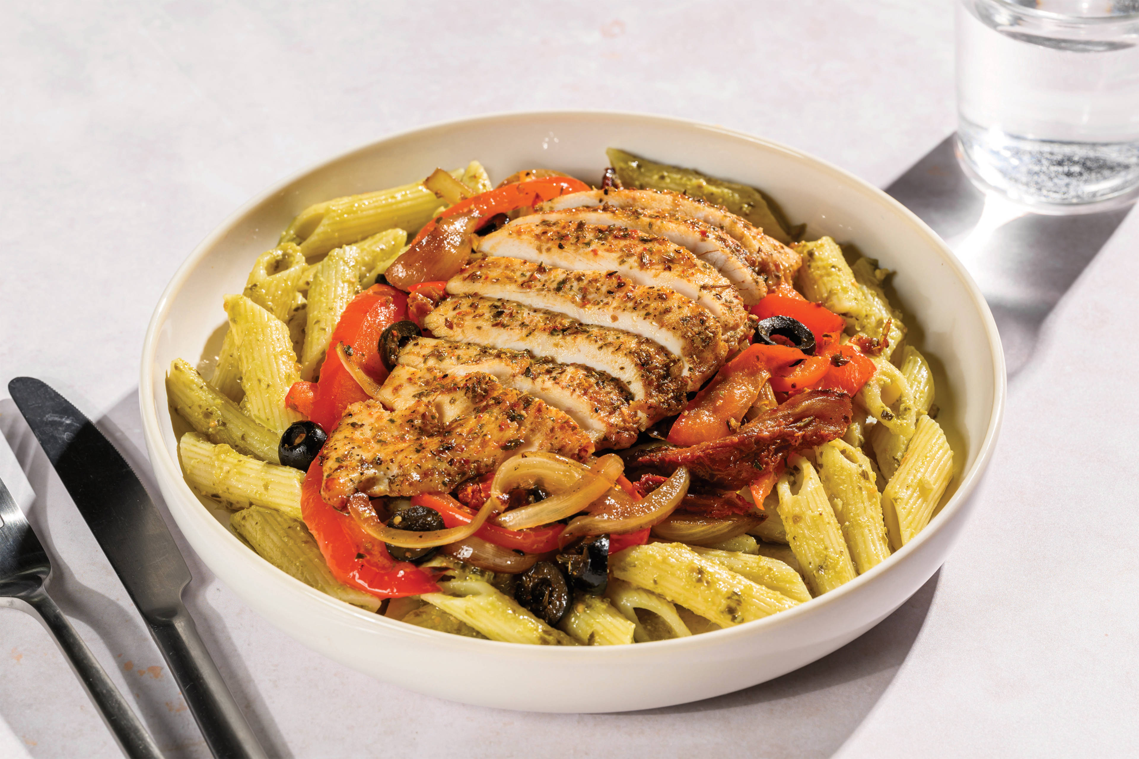 Chicken Pesto Pasta Salad