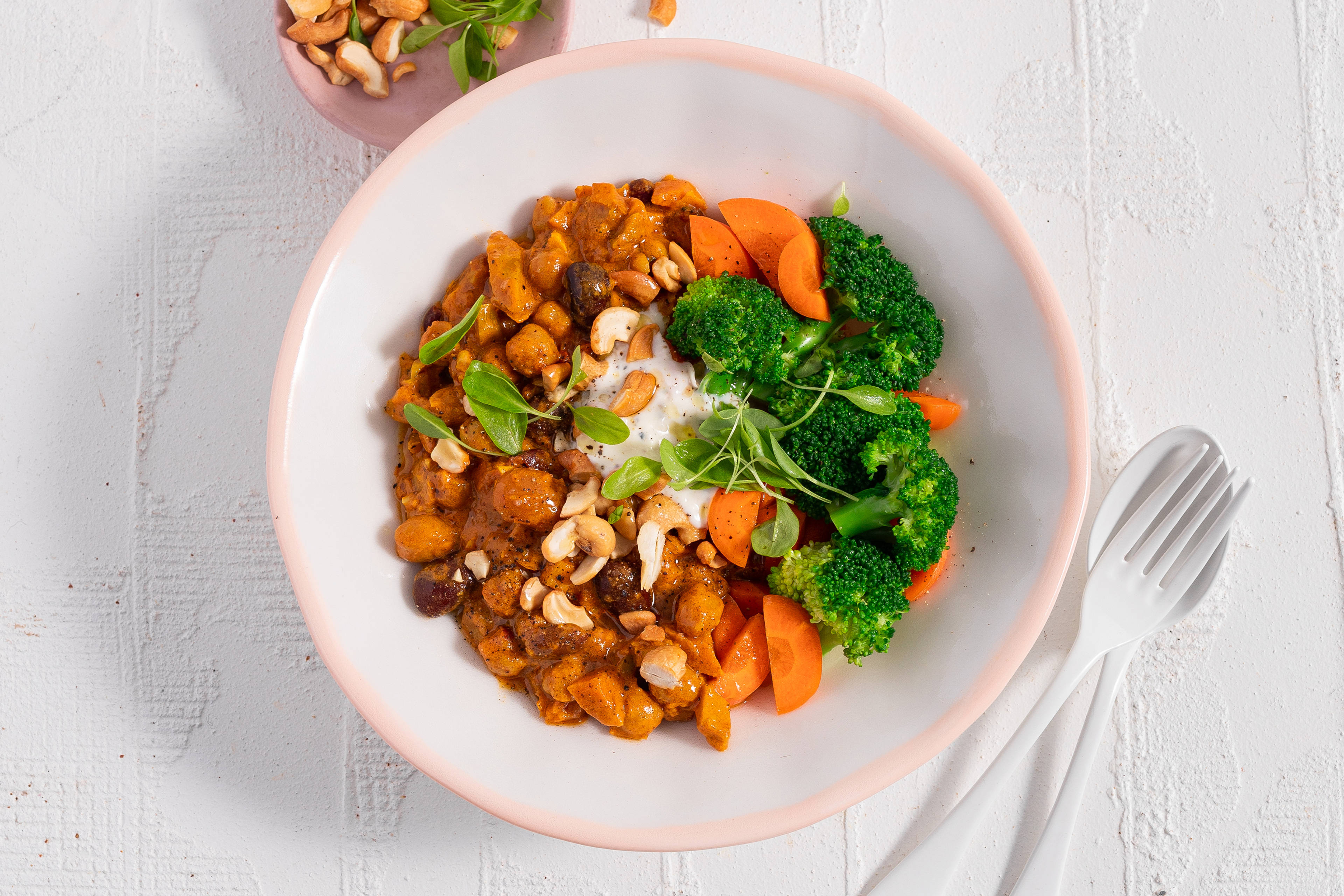 Chickpea & Cashew Nut Curry