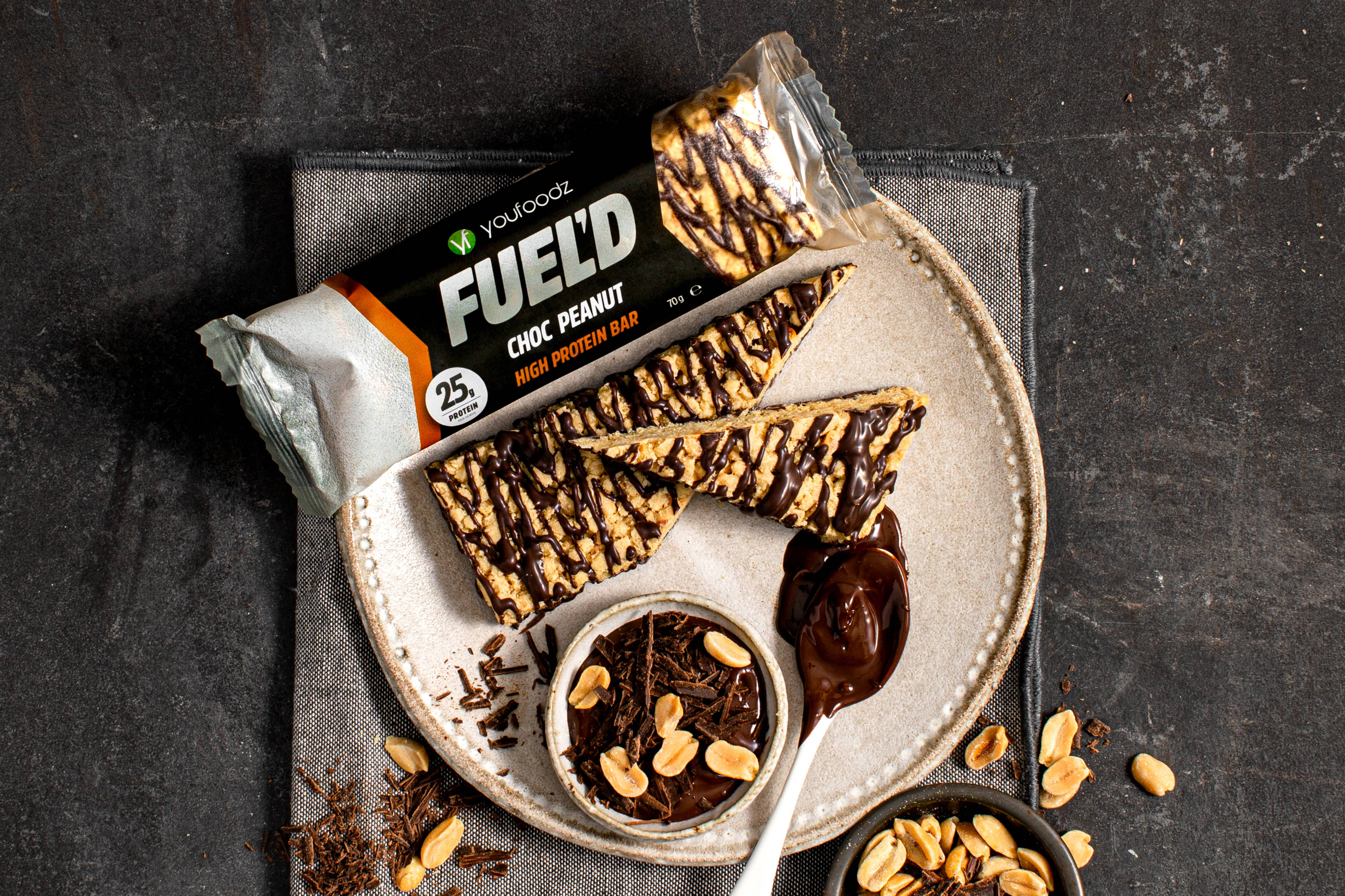 FUEL'D Choc Peanut High Protein Bar