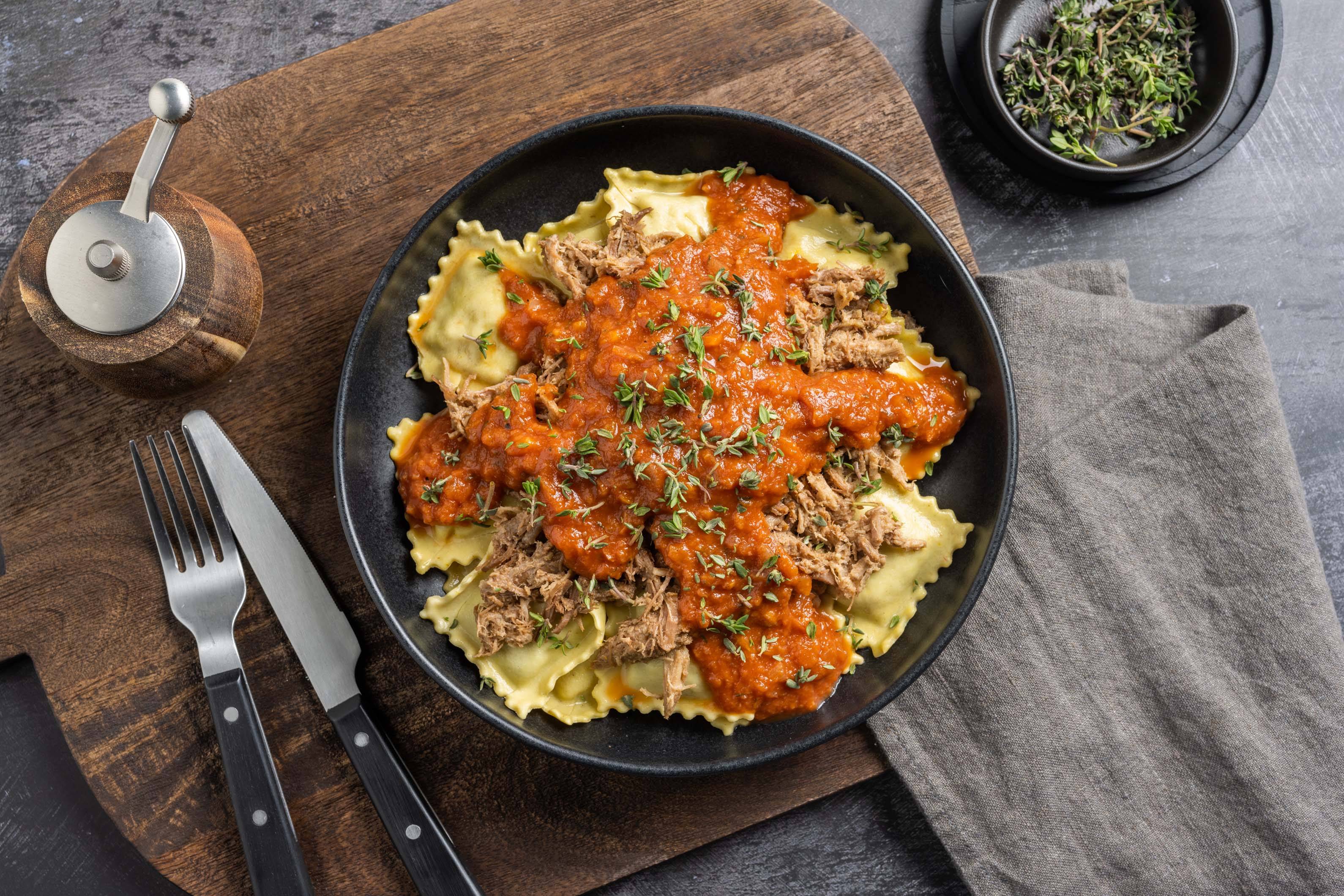 FUEL'D Shredded Beef Ravioli