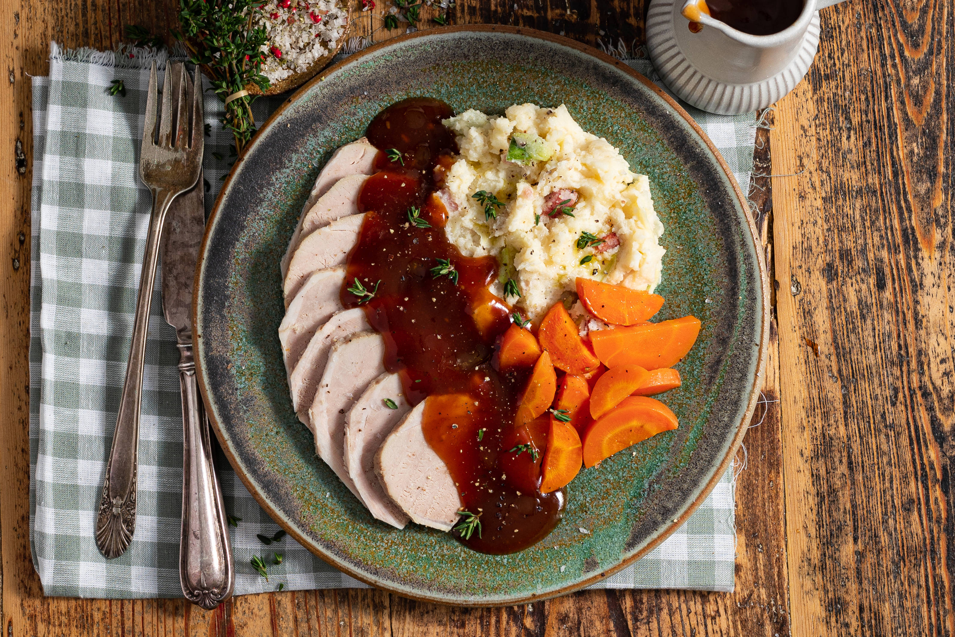 Slow-cooked Tuscan Pork