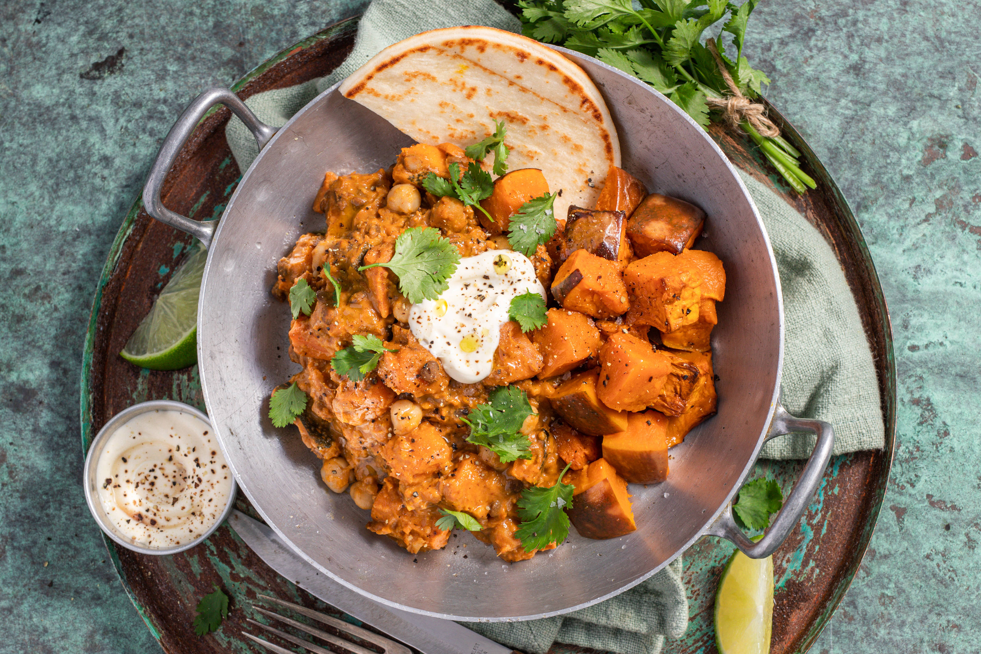 Vegetable Korma & Naan